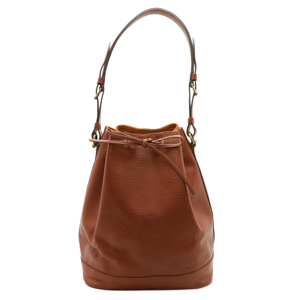 LOUIS VUITTON Epi Noe Drawstring Shoulder Bag Hobo Leather Kenya Brown